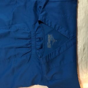 Blue and White scrub tops and bottoms used